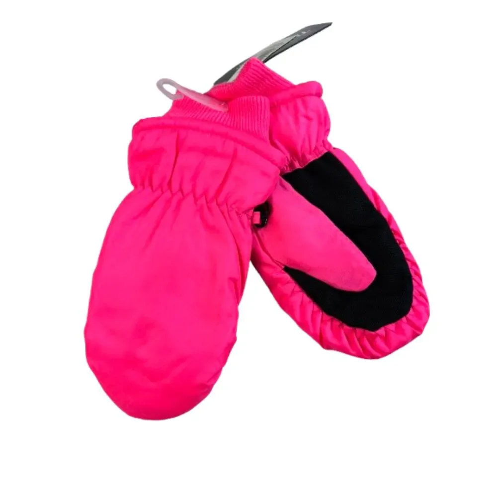 3M Thinsulate Girls Pink Waterproof Mittens One Size Insulated Winter Gloves